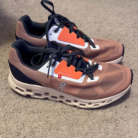 On Running Cloudstratus 2 Athletic Sneakers Cork/Fawn W 9.5 - Picture 2 of 11